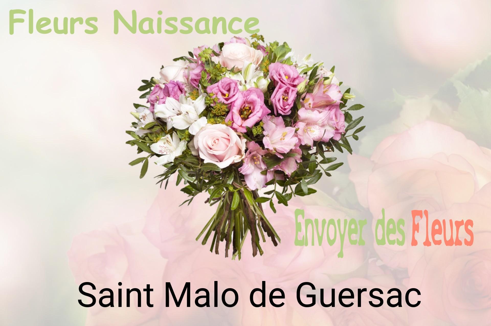 Bouquet de fleurs de naissance livré à Saint-Malo-de-Guersac